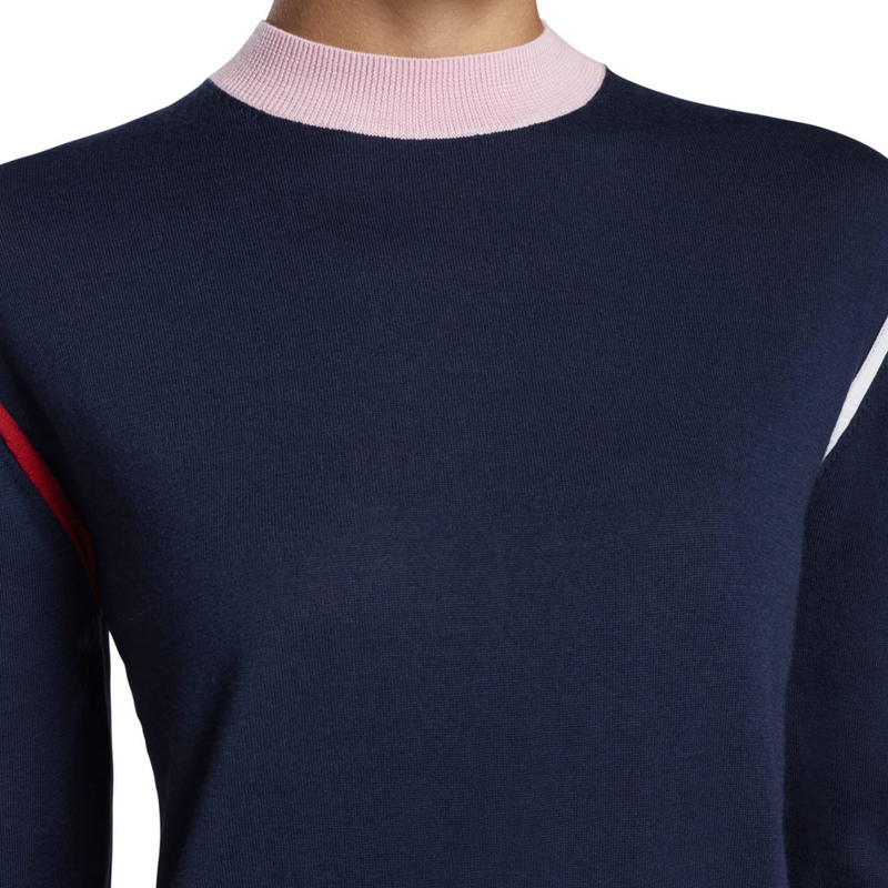 G/Fore | G4LS21S04 | Ladies Crew Neck Sweater | Twilight