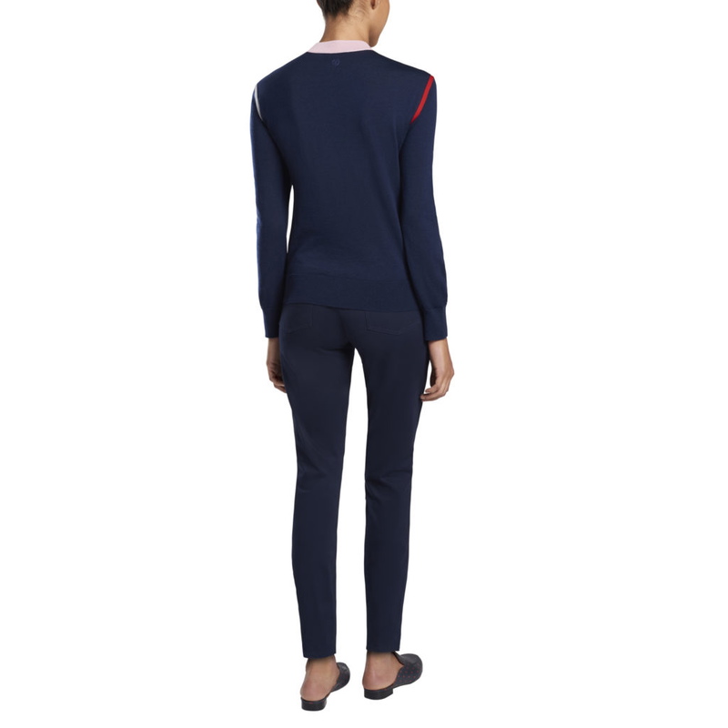 G/Fore | G4LS21S04 | Ladies Crew Neck Sweater | Twilight