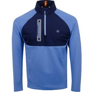 Peter Millar | MS21EZ52A | Mens Hyperlight Weld Hybrid Half Zip | Blue Sea