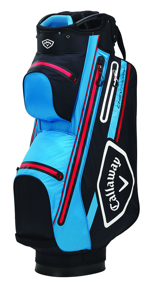 Callaway Chev Dry 14 Cartbag 21 Black Cyan Fire Red RSGolfshop