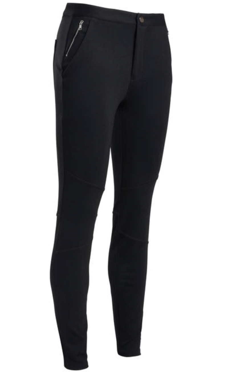 G/Fore | G4LS21B40 | Slim Leg Ponte Moto Pant | Onyx