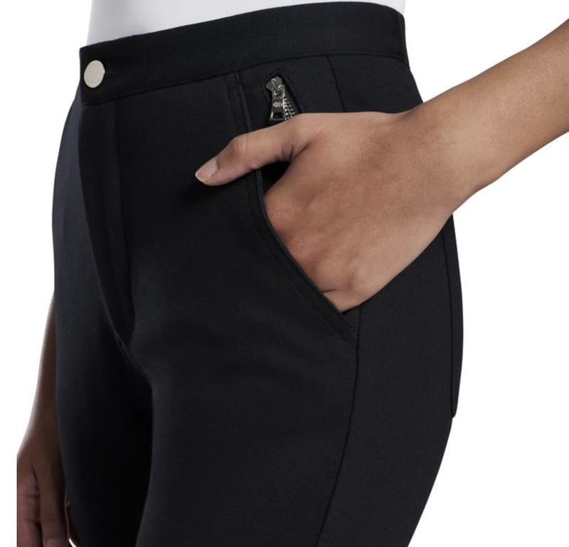 G/Fore | G4LS21B40 | Slim Leg Ponte Moto Pant | Onyx