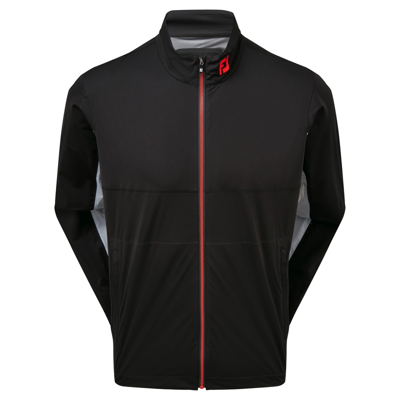 Footjoy | 87980 |  HydroKnit Jacket |  Black with Grey & Bright Red
