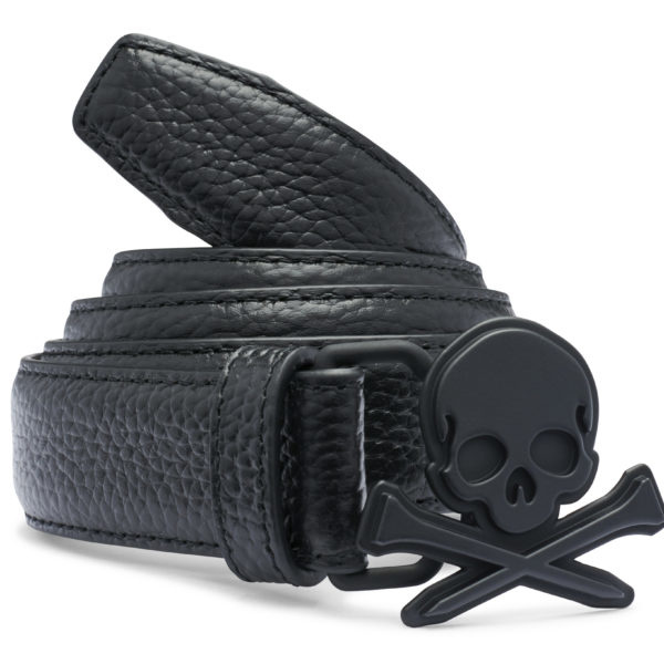 G/Fore | G4MS22A06 | Mens Skull & T's Belt | Onyx