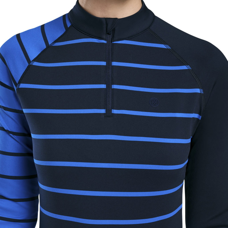 G/Fore | G4LS22K14 | Ladies | Stripe Block Quarter Zip | Twilight