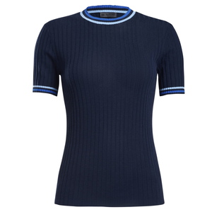 G/Fore | G4LS22K50 | Ladies | Ribbed Crew Neck | Twilight