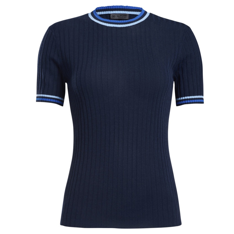 G/Fore | G4LS22K50 | Ladies | Ribbed Crew Neck | Twilight