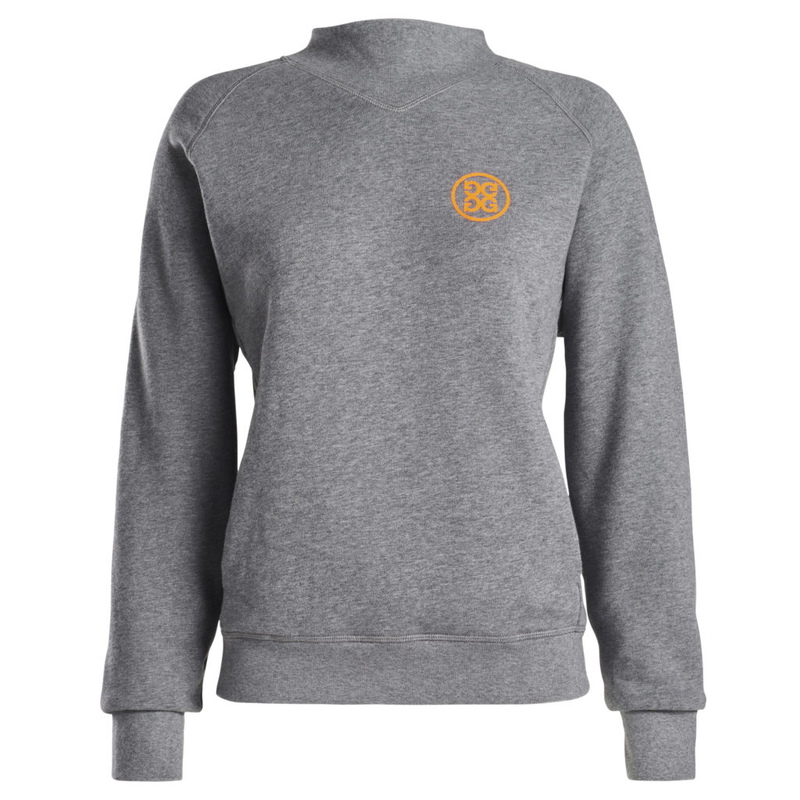 G/Fore | G4LS22K74 | Ladies | High Neck Crew Sweatshirt | Heather Grey