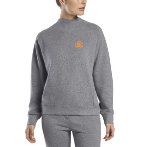 G/Fore | G4LS22K74 | Ladies | High Neck Crew Sweatshirt | Heather Grey