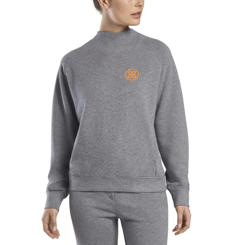G/Fore | G4LS22K74 | Ladies | High Neck Crew Sweatshirt | Heather Grey