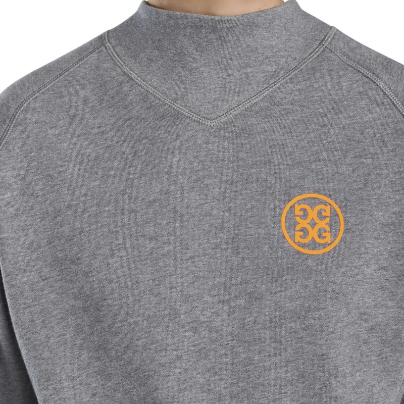 G/Fore | G4LS22K74 | Ladies | High Neck Crew Sweatshirt | Heather Grey