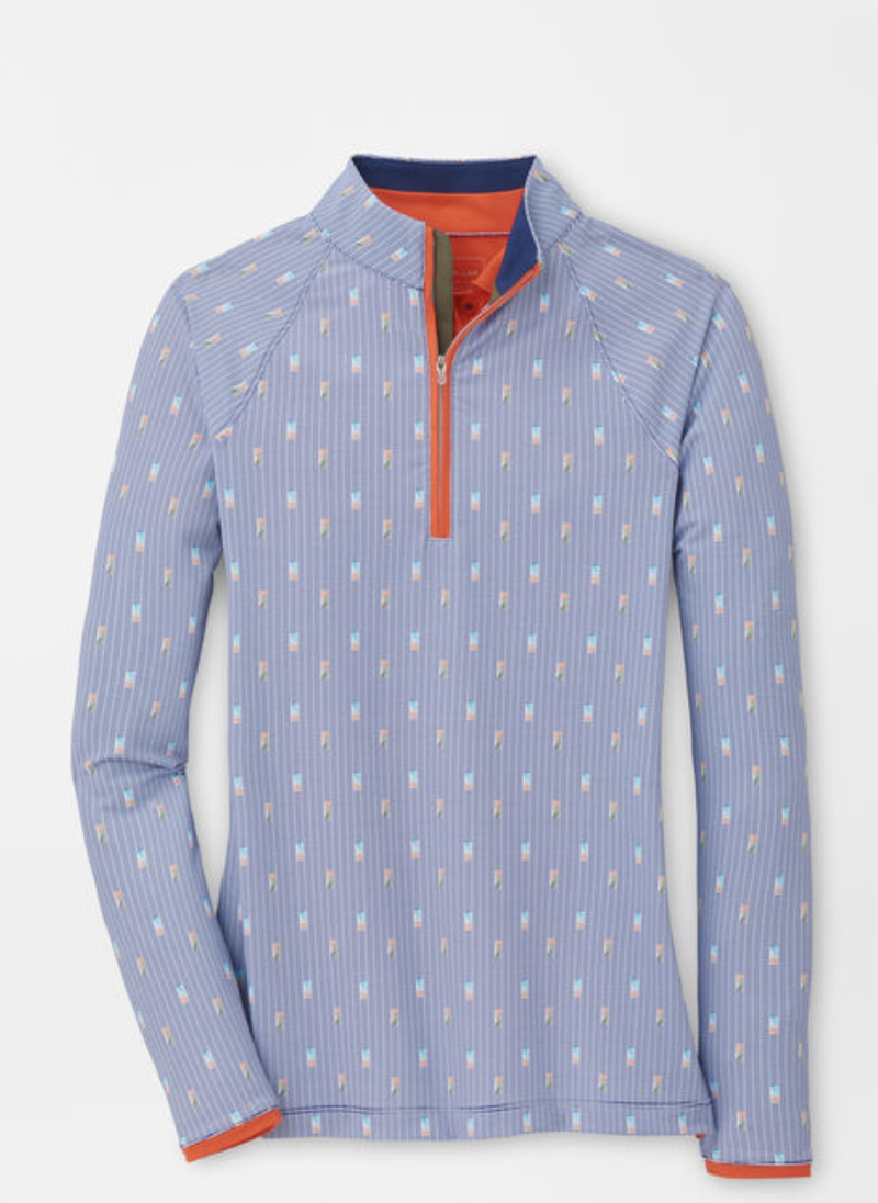 Peter Millar | LS22EK42 | Ladies Raglan Sleeve Perth Layer | Dominos Sport Navy