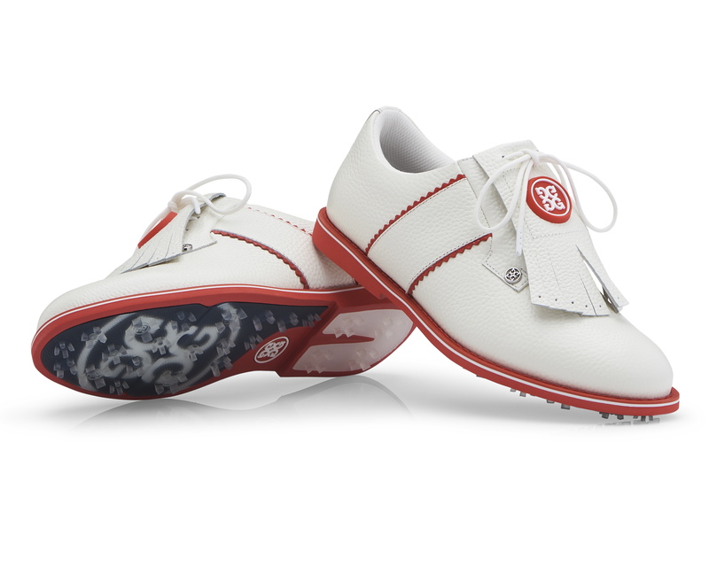 G/Fore | G4LS22EF15 | Ladies | Stripe Gallivanter | Snow / Poppy
