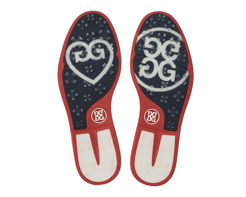 G/Fore | G4LS22EF15 | Ladies | Stripe Gallivanter | Snow / Poppy