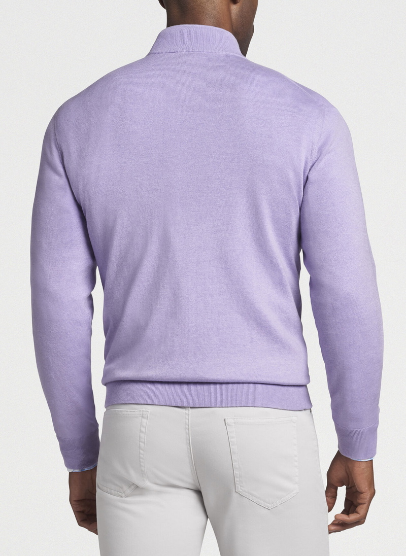 Peter Millar | MS22S01 | Mens | Crown Soft Quarter Zip | Violet Sky