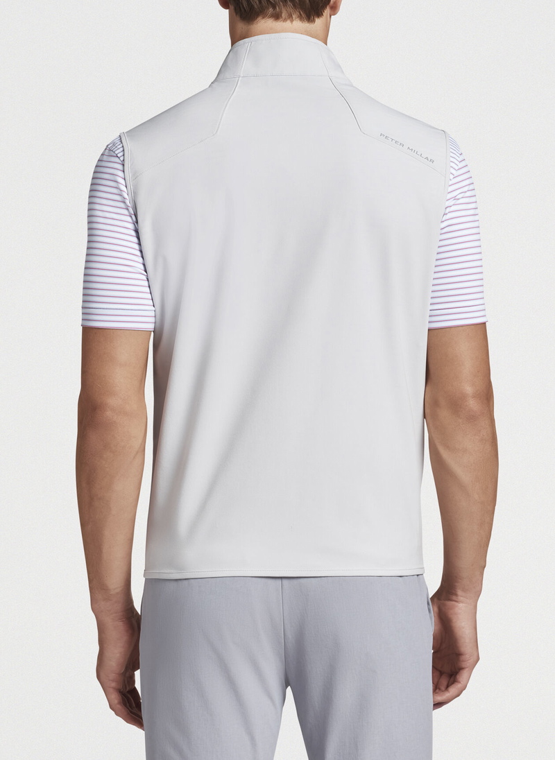 Peter Millar | MS22EZ502 | Mens | Flex Adapt Half-Zip Pover Vest | British Grey