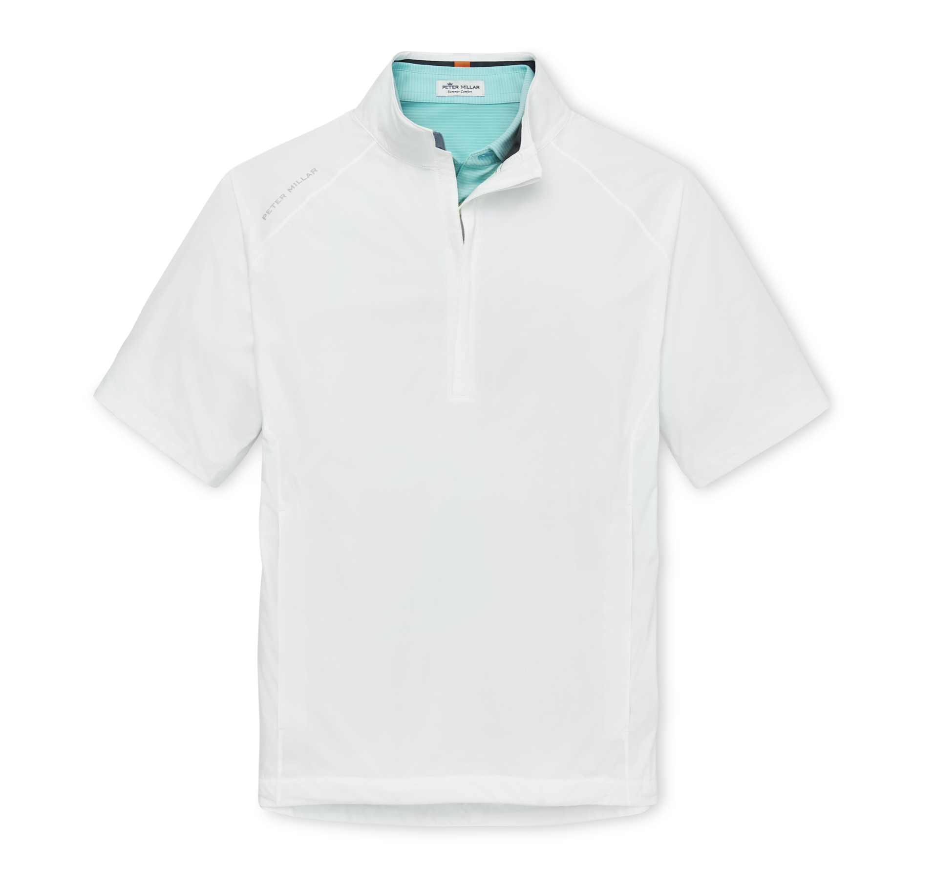 Peter Millar ms22ez02 Shield Short Sleeve Half-Zip Rain Shell