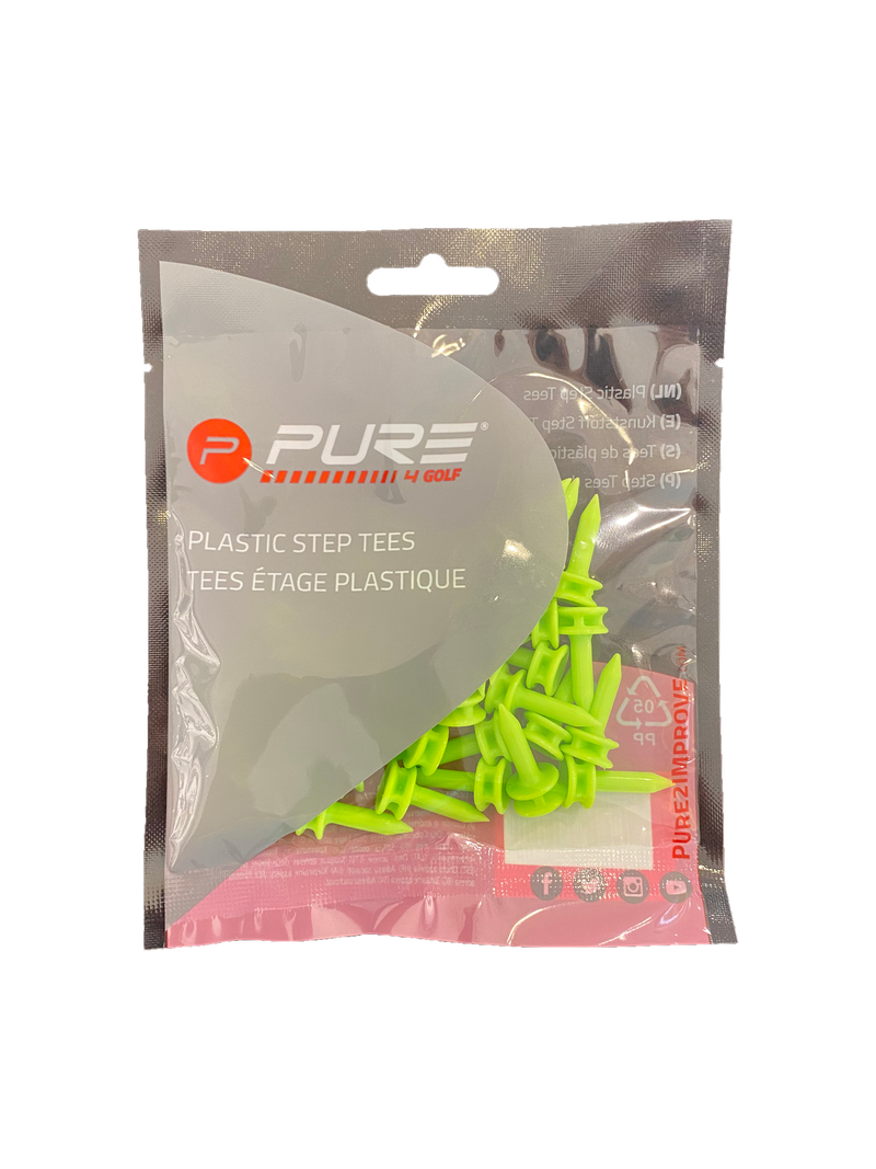 Pure2Improve | 293395 | Plastic Step Tees | Green | 24 mm