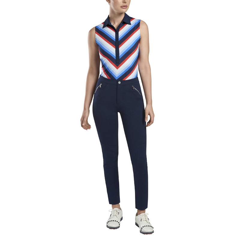 G/Fore | G4LS22K06 | Chevron Stripe Sleeveless | Twilight