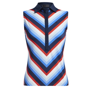 G/Fore | G4LS22K06 | Chevron Stripe Sleeveless | Twilight