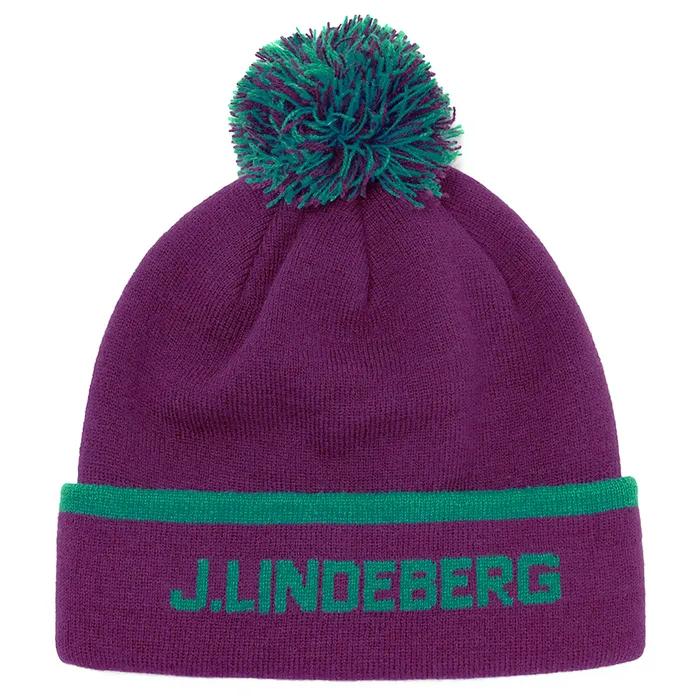 JL Lindeberg | AMAC06991 | Stripe Beanie | Gloxinia