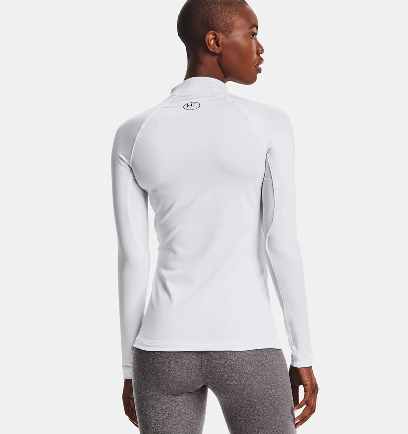 Under Armour  | 1368702-100 | ColdGear | Authentic Mock | White | Women