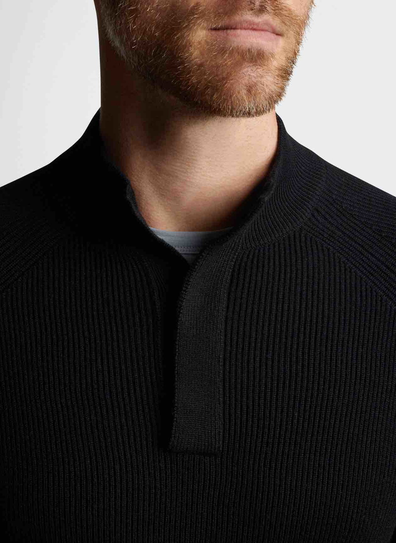 Peter Millar | MF22S90 | Mens | Après Ski Sweater | Black