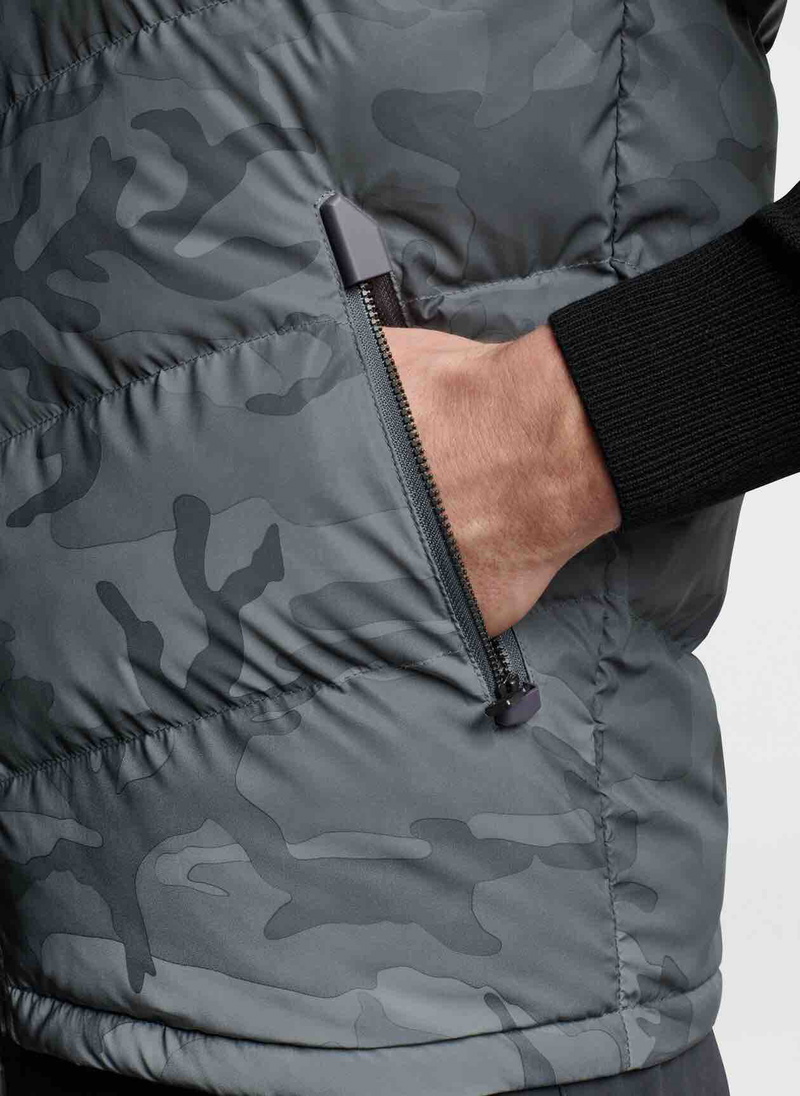 Peter Millar | MF22Z01 | Mens | Après Ski Vest | Iron Reflective