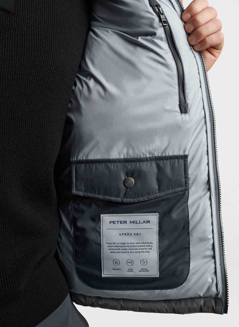 Peter Millar | MF22Z02 | Mens | Après Ski Jacket | Iron Reflective