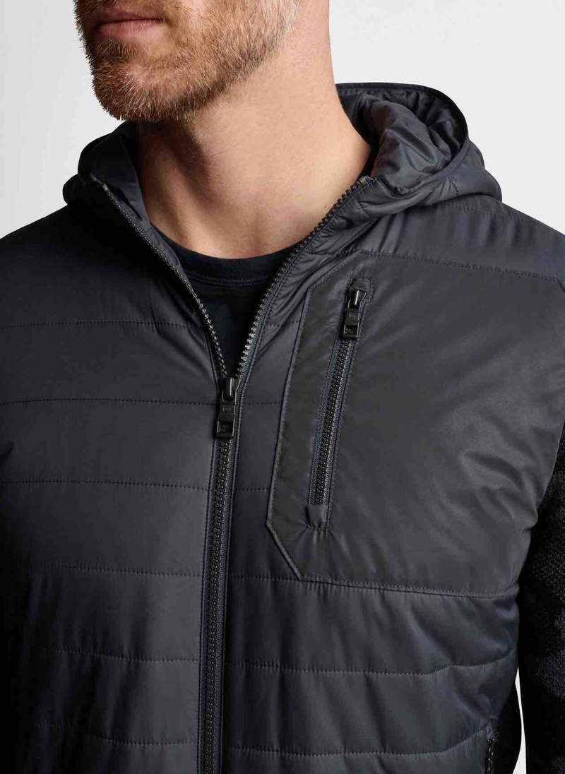 Peter Millar | MF22Z03 | Mens | Après Ski Hybrid Cardigan | Iron