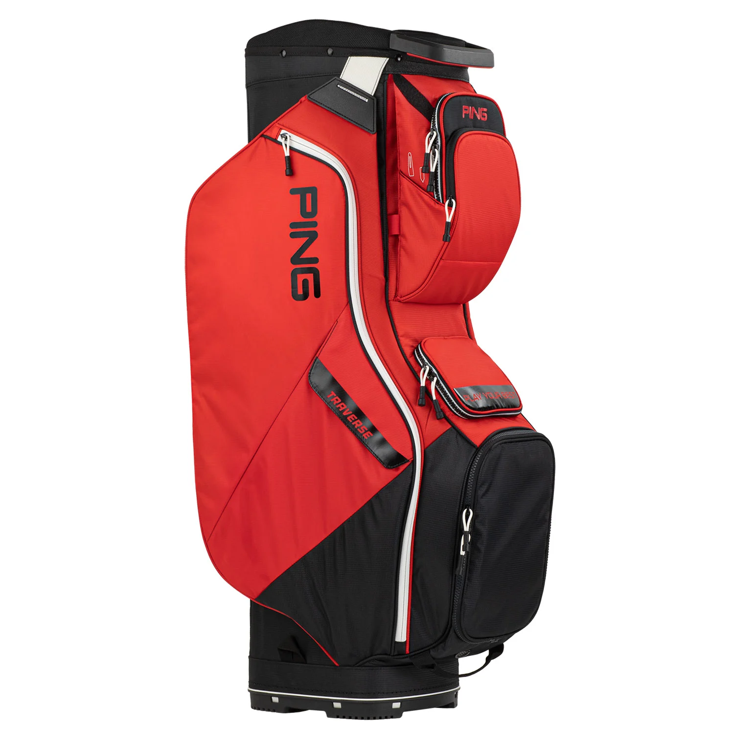 Ping | Traverse 214 | Cartbag | Platinum / Navy / Red | RSGolfshop