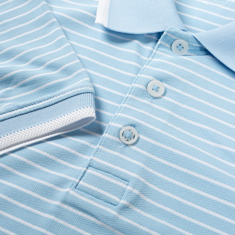 G/Fore | G4MS21K04 | Mens | Perforated Wide Stripe Polo  | Baja