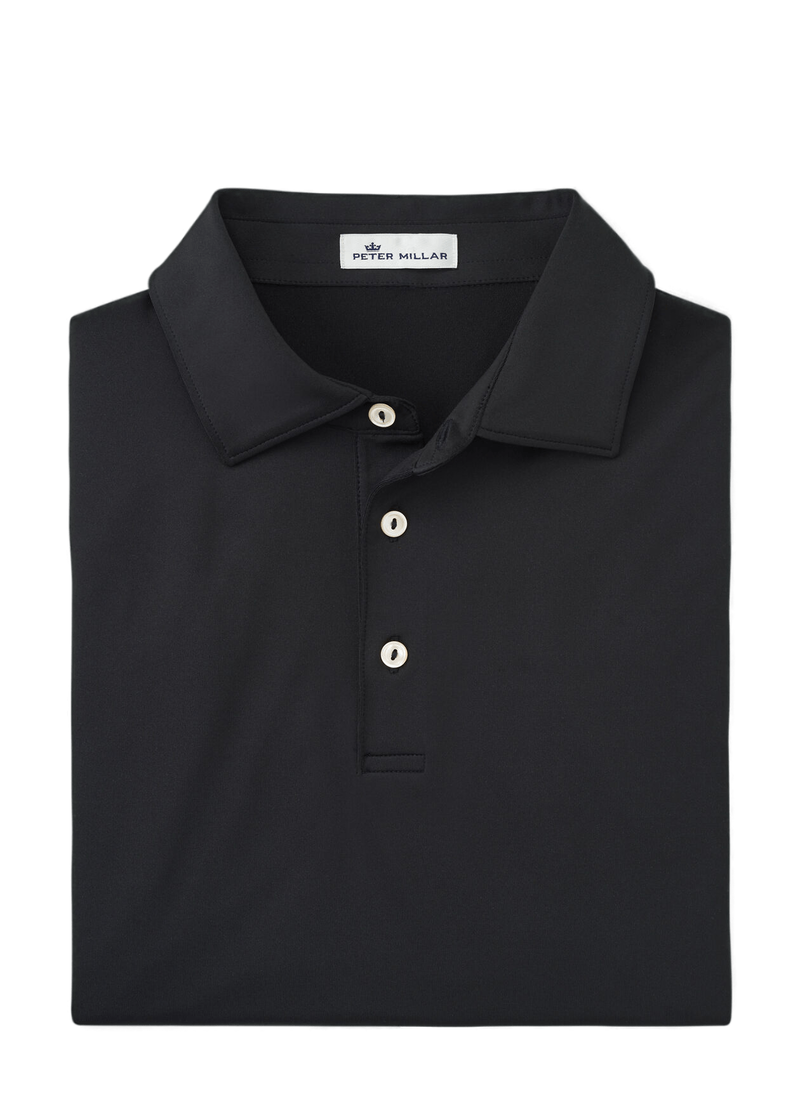 Peter Millar | ME0EK01S | Mens Solid Stretch Mesh | Black