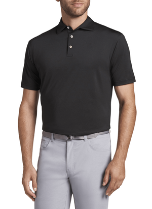 Peter Millar | ME0EK01S | Mens Solid Stretch Mesh | Black