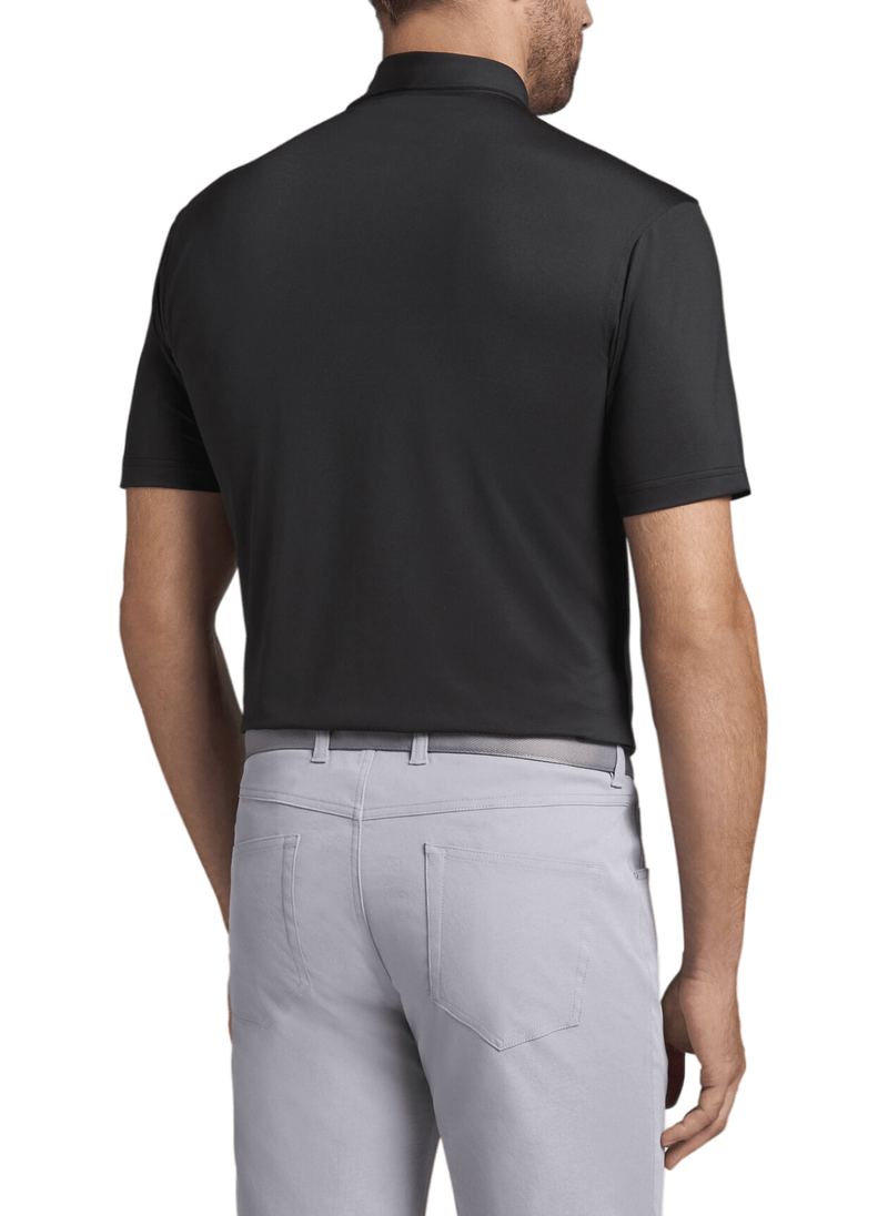 Peter Millar | ME0EK01S | Mens Solid Stretch Mesh | Black