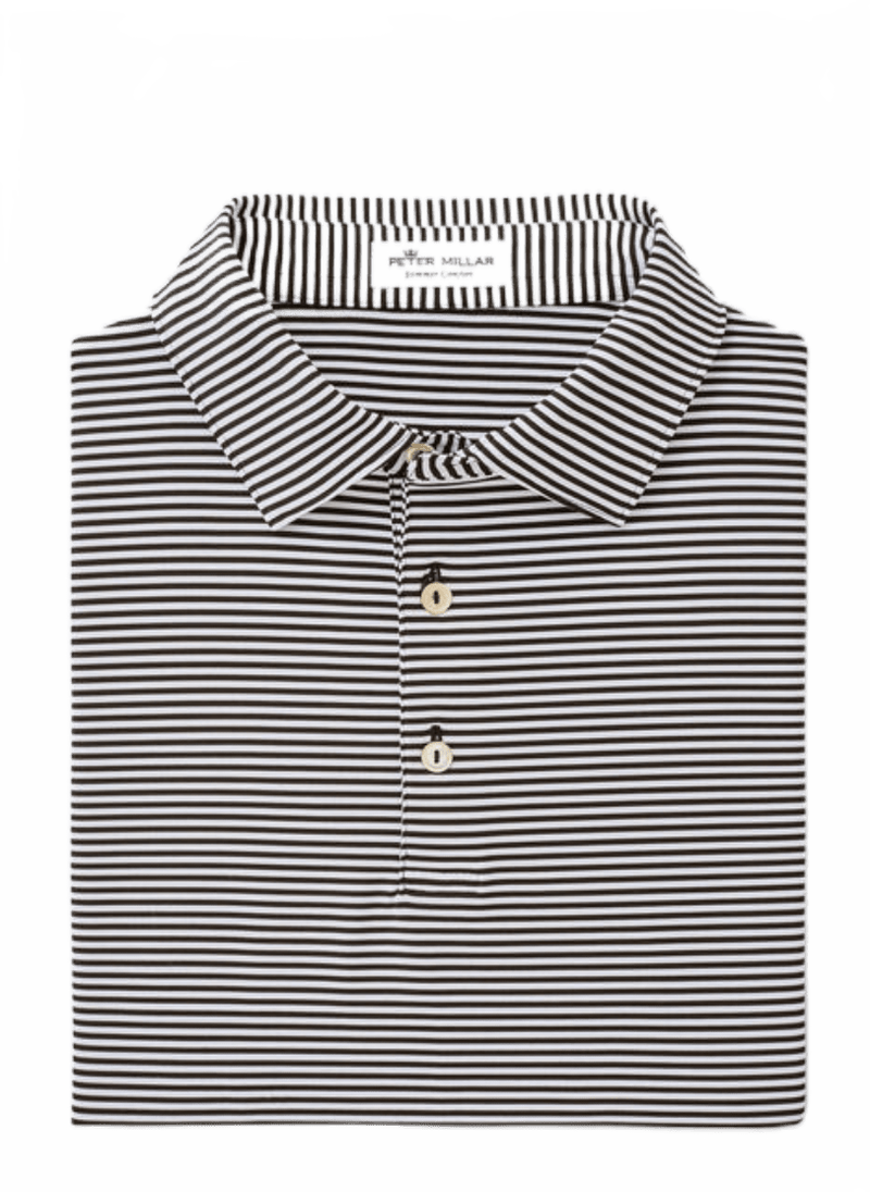 Peter Millar | ME0EK03S | Mens Stripe Stretch Jersey-Sean | Black