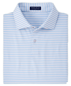 Peter Millar | MS22EK501E | Mens | Miles Performance Polo | Blue Frost