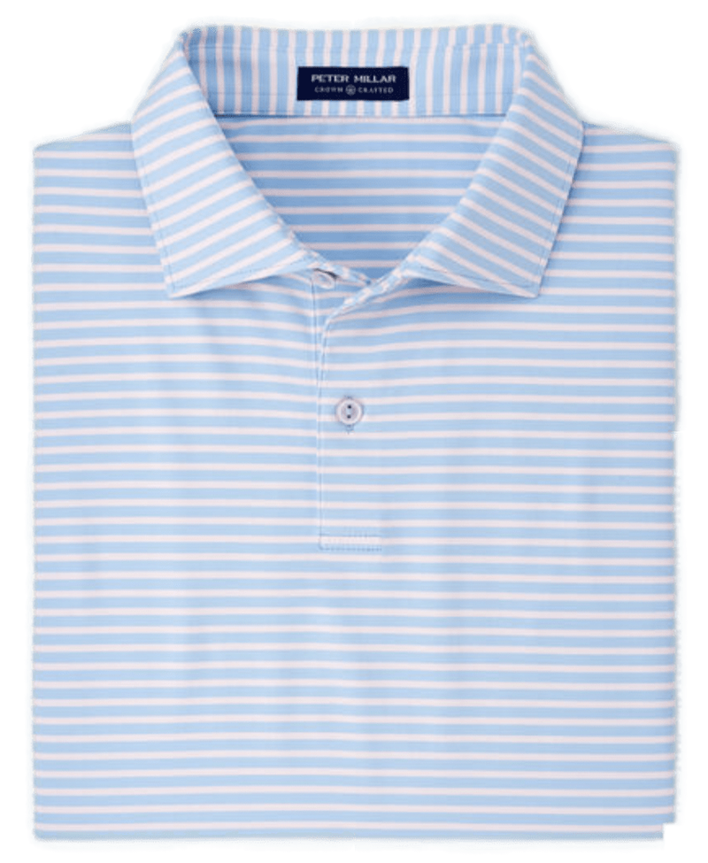 Peter Millar | MS22EK501E | Mens | Miles Performance Polo | Blue Frost