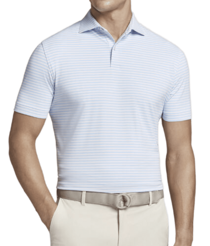 Peter Millar | MS22EK501E | Mens | Miles Performance Polo | Blue Frost