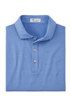 Peter Millar | MS22EK32E | Current Performance Jersey Polo English Spread | Blue Batik