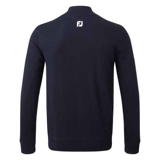 Footjoy | 90210 | Wool Blend 1/2 Zip Lined Pullover | Navy