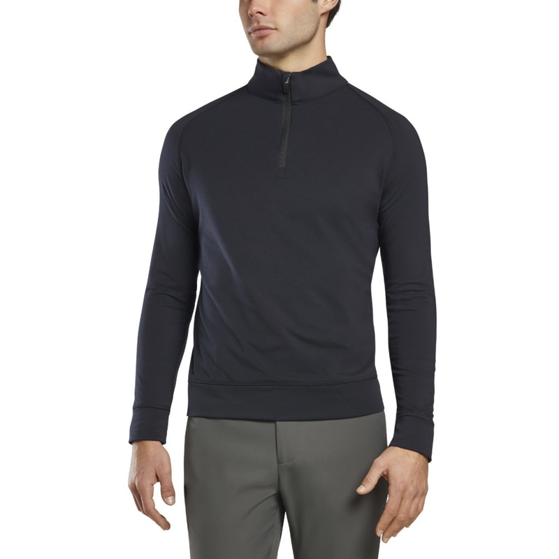 G/Fore | G4MS21K79 | Mens | Luxe State Mid Tech Jersey Quarter Zip | Onyx