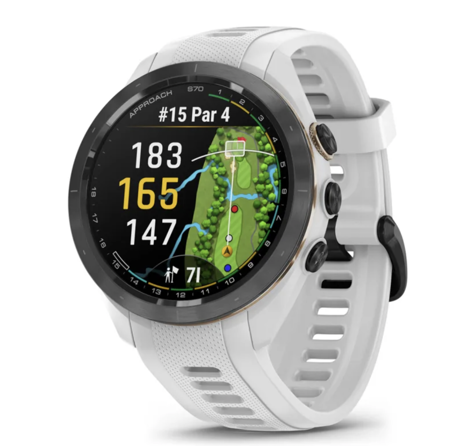 GARMIN Approach S70 42mm White +フィルム1枚 Garmin | S70 Approach | White | 42MM | RSGolfshop