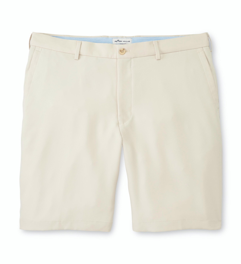 Peter Millar | ME0EB82 | Mens Salem High Drape Perf Short | Stone