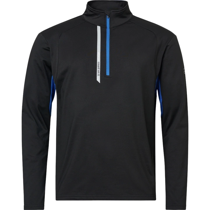Abacus | 6374-326 | Sherwood halfzip Fleece | DK.Cobalt/Black