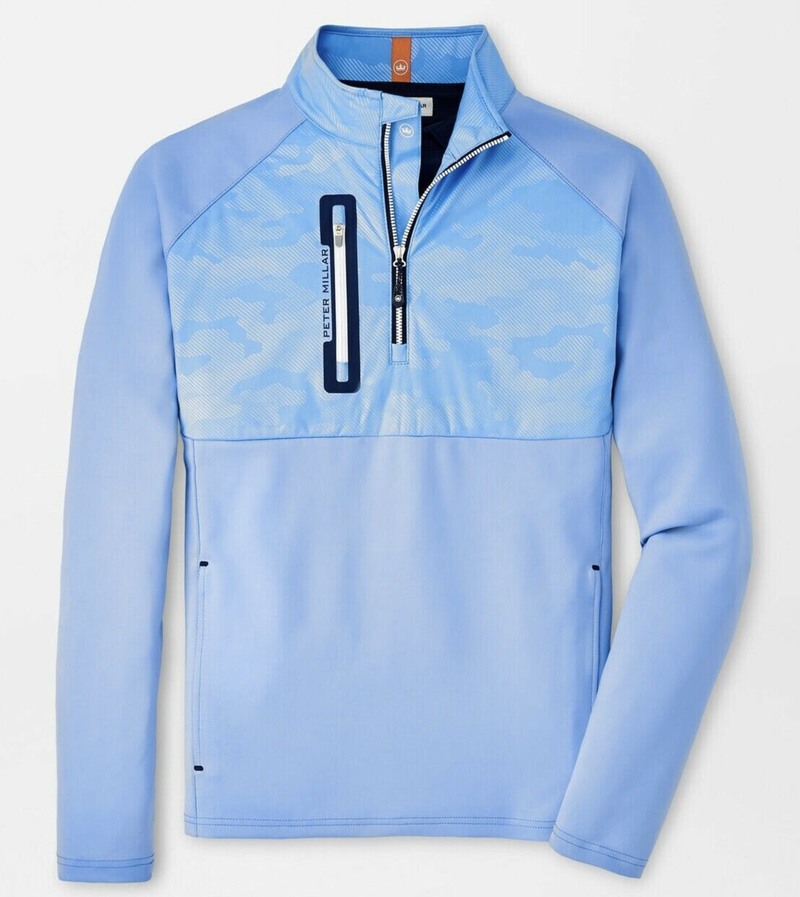 Peter Millar | MS22EZ52A | Mens | Hyperlight Weld Hybrid Half-Zip | Estate Blue
