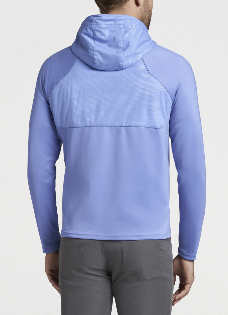 Peter Millar | MS22EZ53A | Mens | Hyperlight Weld Hybrid Half-Zip Hoodie | Blue Batik