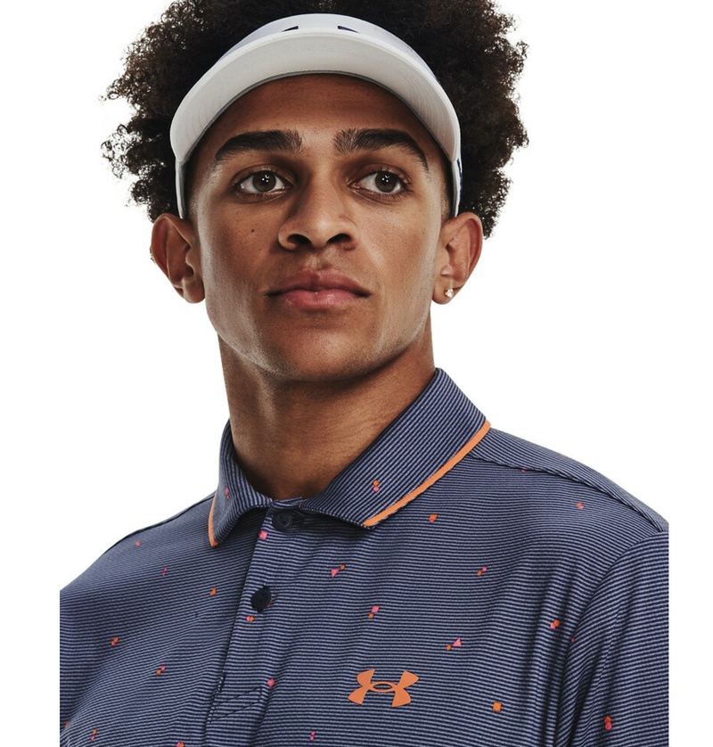 Under Armour |  1377366-410 |  Iso-Chill GeoScatter Polo | Midnight Navy / Pink