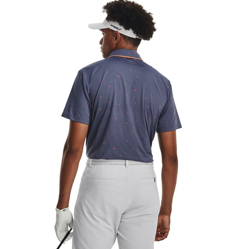 Under Armour |  1377366-410 |  Iso-Chill GeoScatter Polo | Midnight Navy / Pink