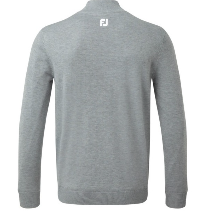 Footjoy | 90211 | Wool Blend 1/2 Zip Lined Pullover | Heather Grey